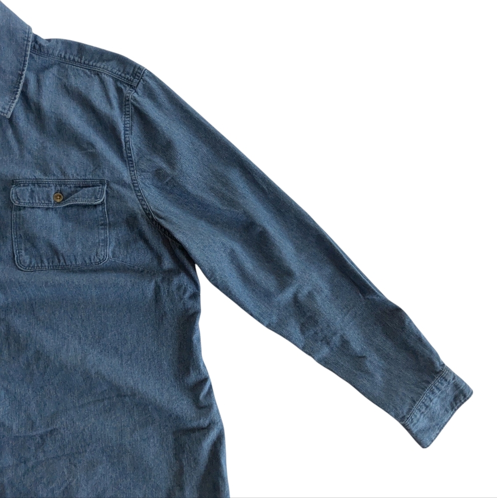 Chaps Chambray Button Up Shirt Size 2XL - Picture 7 of 10